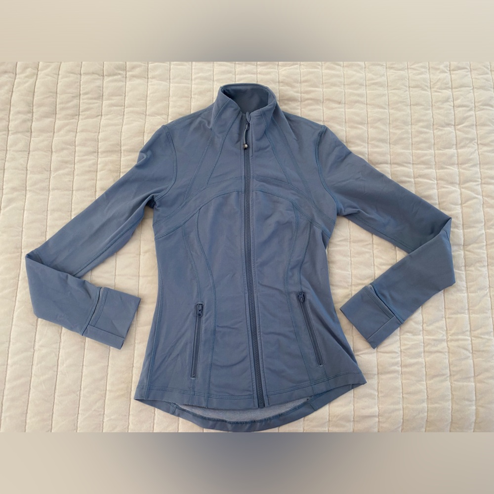 lululemon athletica Sky Blue Full-Zip Athletic Jacket